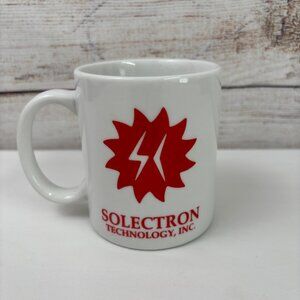 Solectron Technology Mug Basic Leadership Principles White Ceramic Vintage